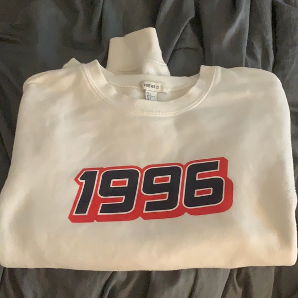 Forever 21 Tops - F21 white 1996 sweatshirt